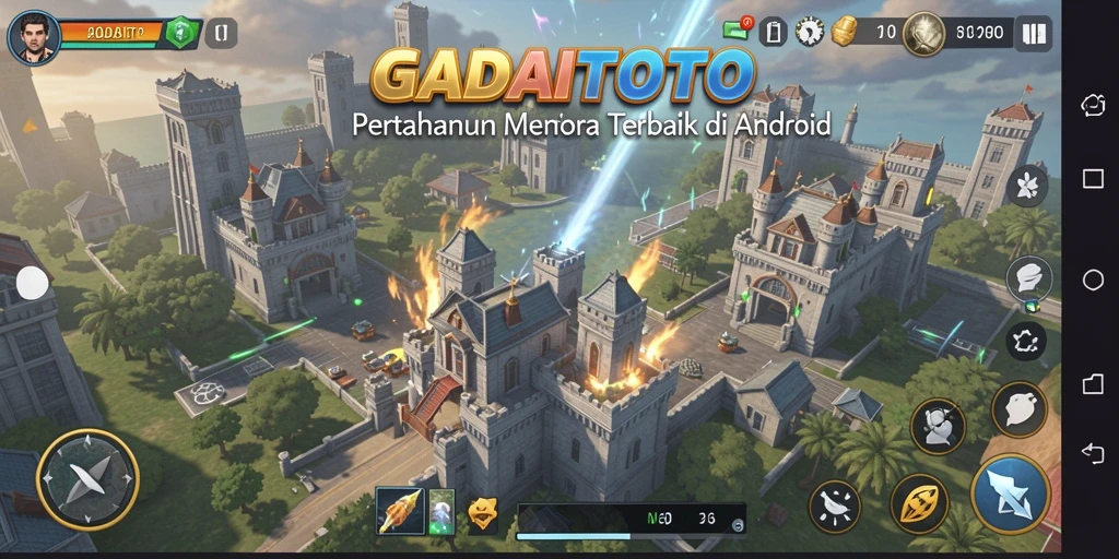 Tangkapan layar GADAITOTO menunjukkan aksi seru dalam Tower Defense.
