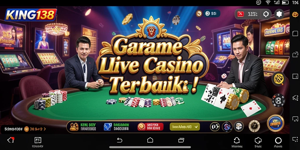 Gameplay Live Casino dengan dealer profesional dalam tindakan.