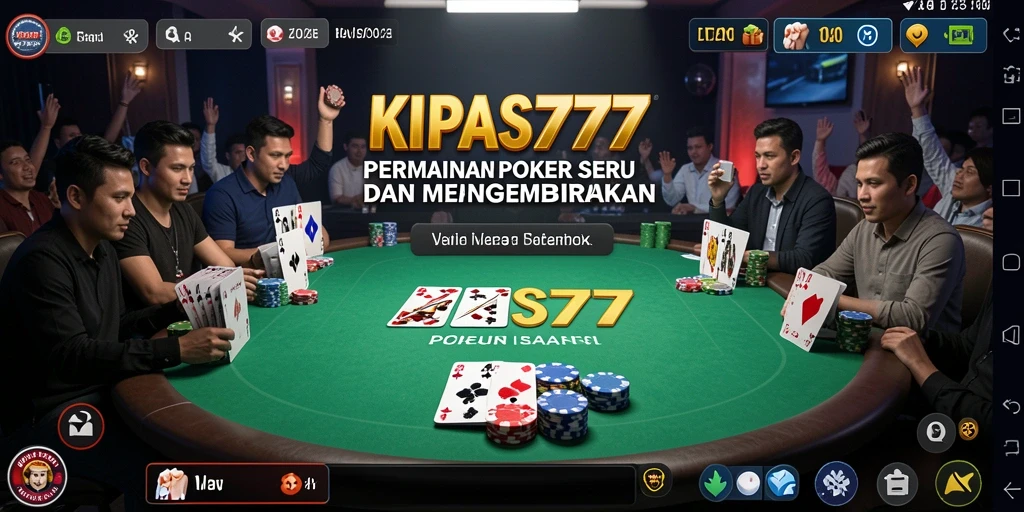 Screenshot KIPAS777 menampilkan gameplay seru Poker yang menarik.