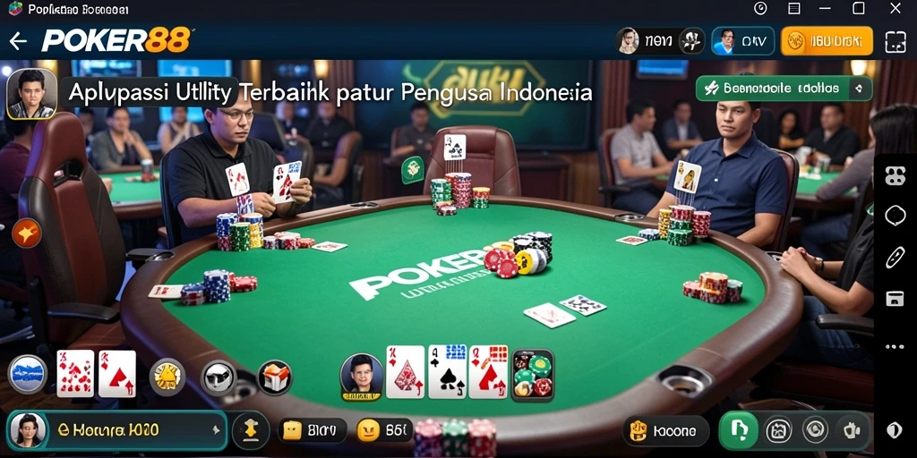 Tampilan aplikasi POKER88 dengan fitur-fitur Utility yang menarik.