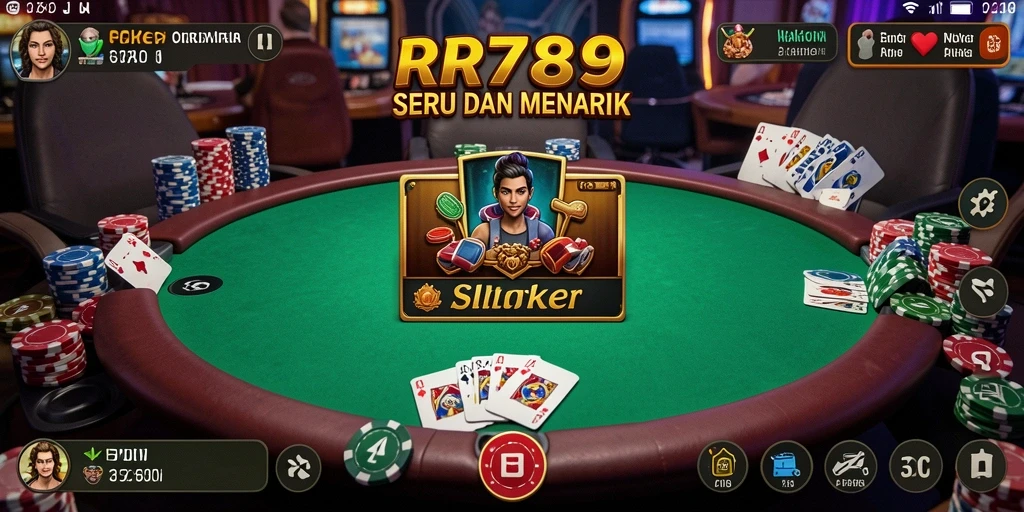 Gameplay Poker yang mendebarkan dan penuh strategi.