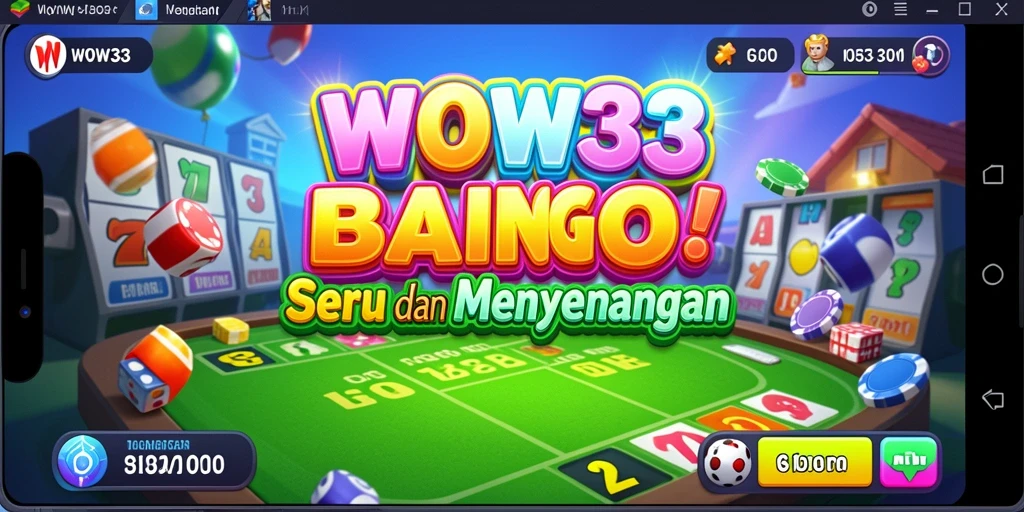 Tampilan gameplay WOW33 dengan suasana Bingo yang menyenangkan.